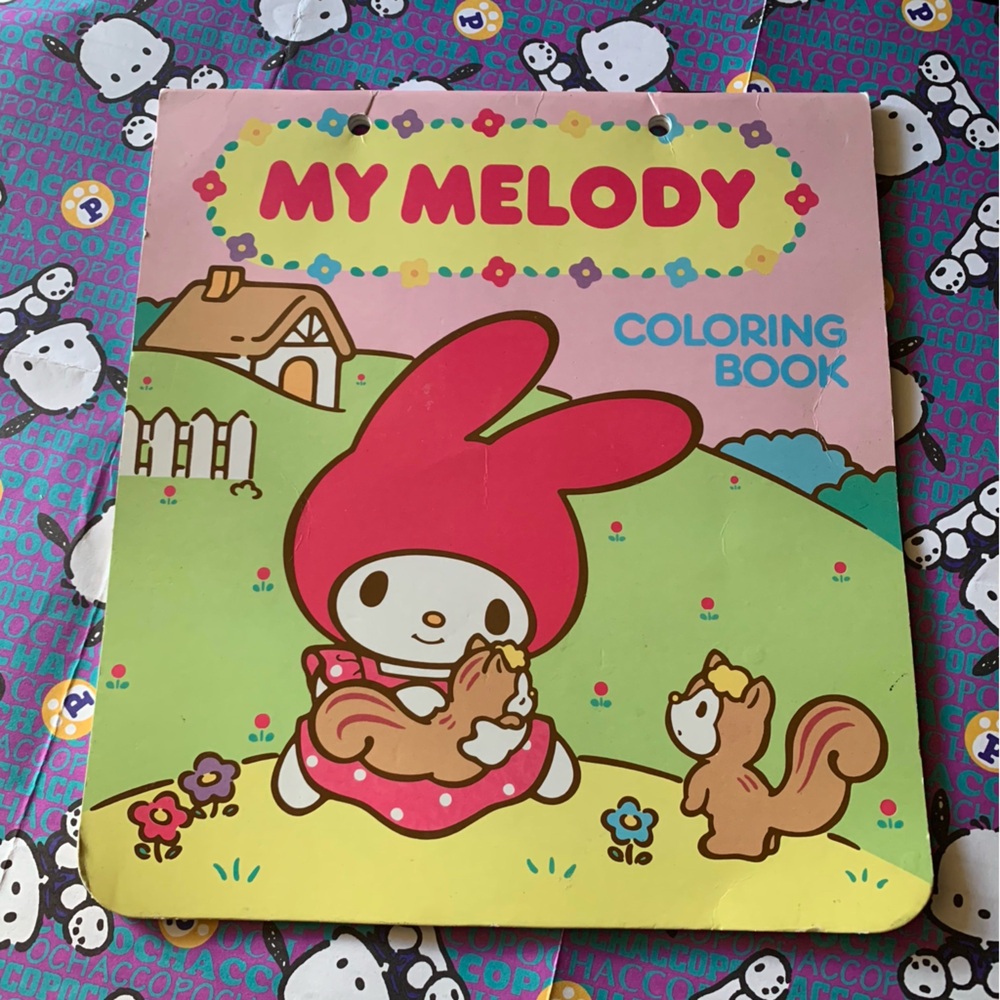 Vintage Sanrio My Melody Coloring Book